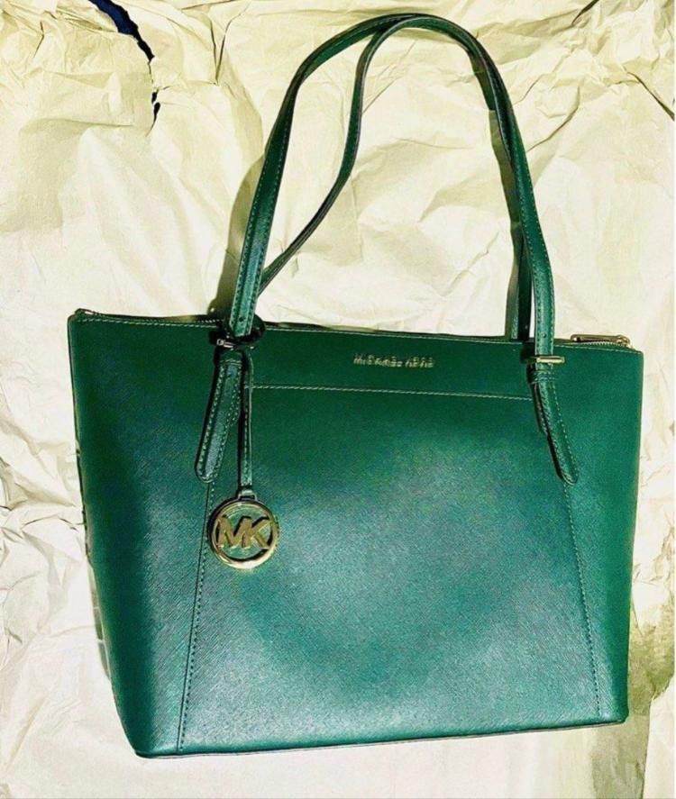 Michael kors top ciara racing green