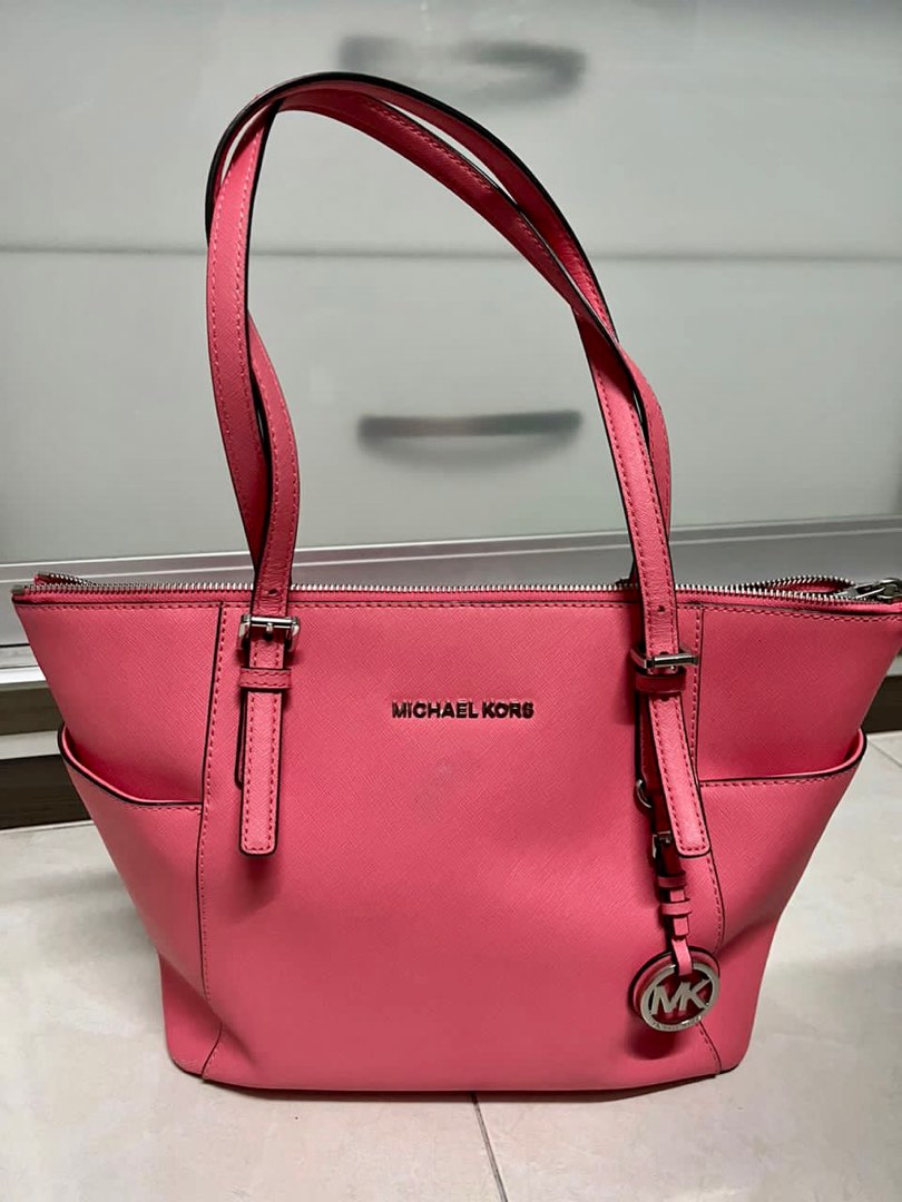 Charlotte Large Logo and Leather Top-Zip Tote Bag | Michael Kors Canada