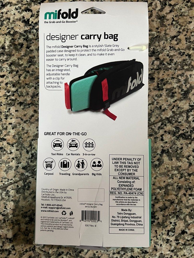 Mifold carry bag top