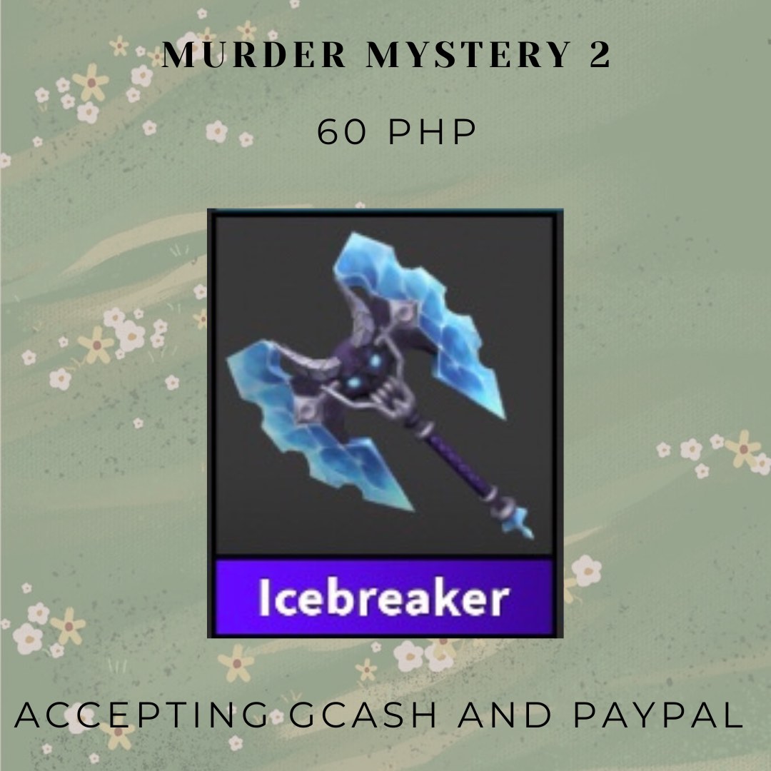 Vende-Se Icebreaker Mm2 Roblox, Jogo de Videogame Usado 92674192