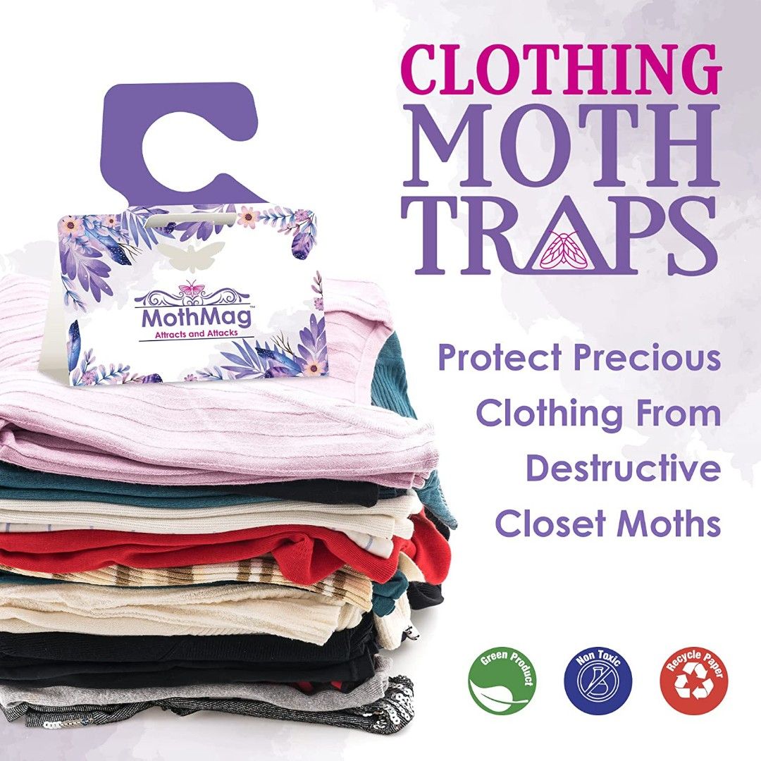 Moth Traps for Clothes, Closets, Fabrics, and Carpets, Clothes Moth