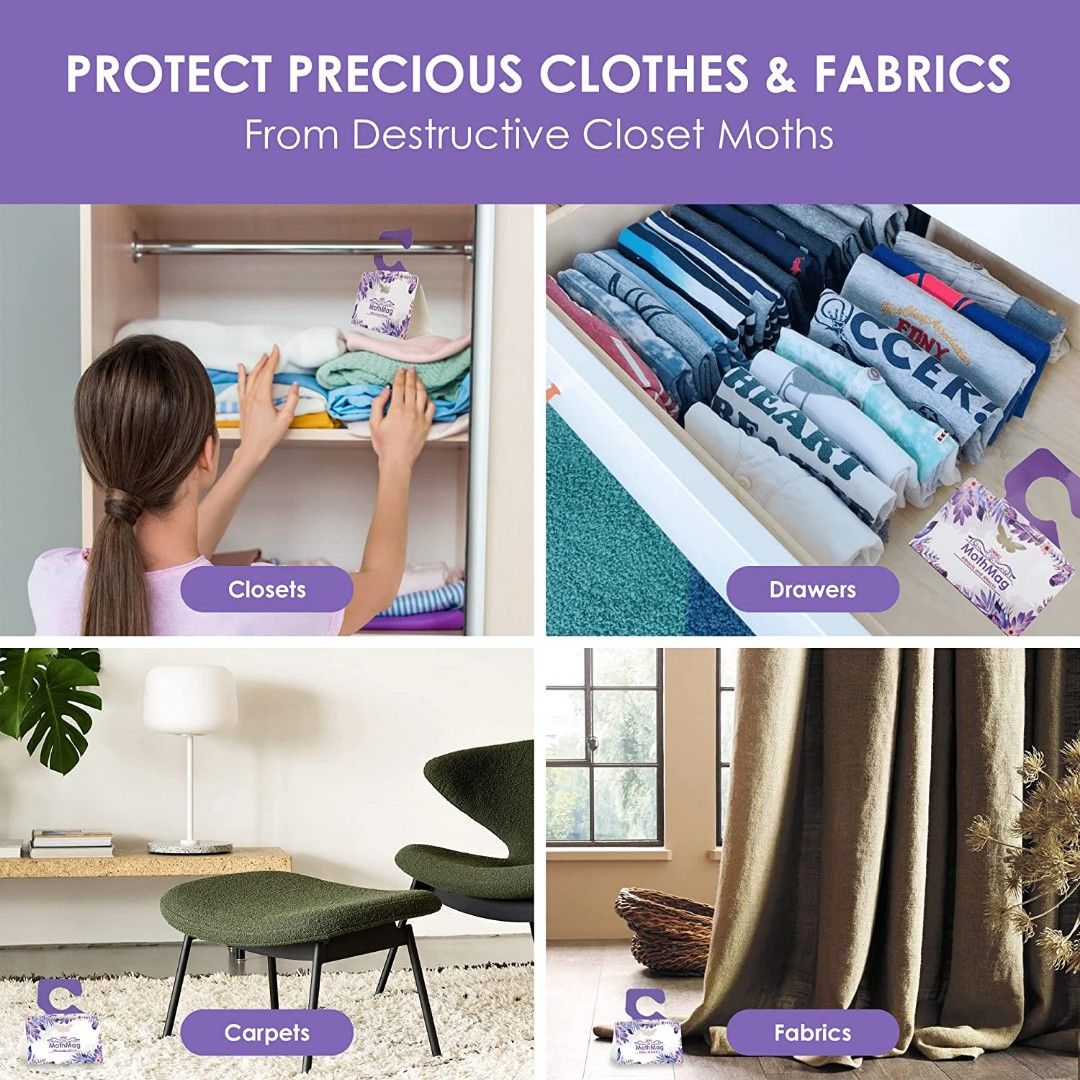 Moth Traps for Clothes, Closets, Fabrics, and Carpets, Clothes Moth