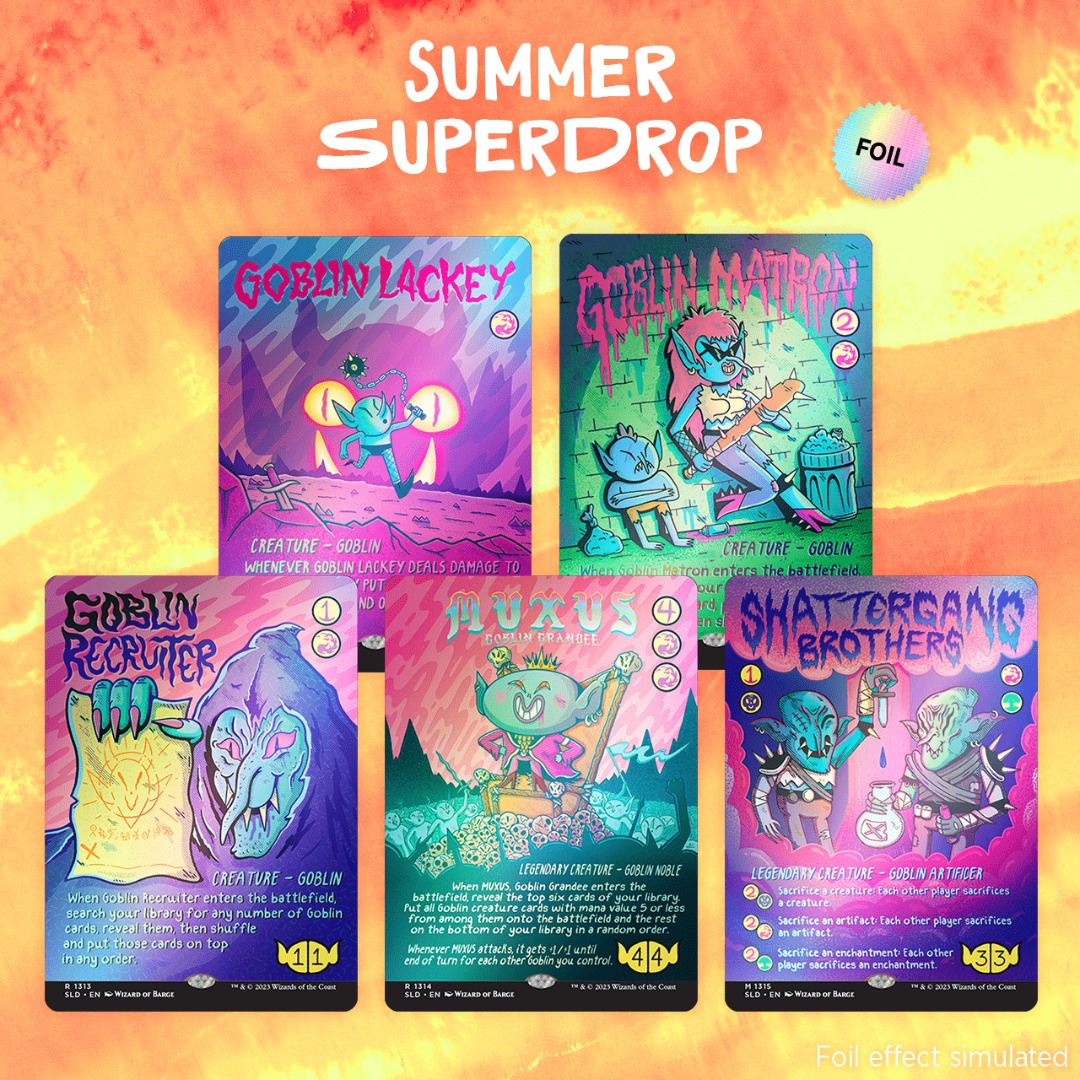 Mtg Secret Lair Summer Superdrop 2023 Goblin & Squabblin' Foil