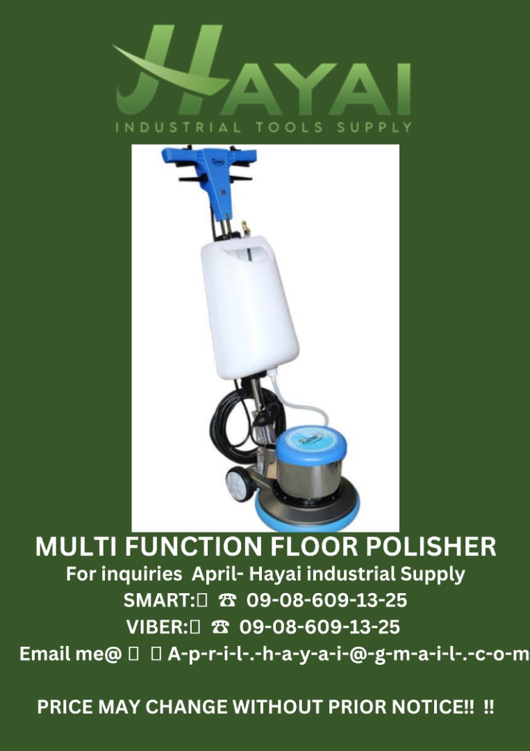 Multi function floor polisher, Commercial & Industrial, Construction