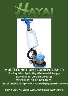 Multi function floor polisher
