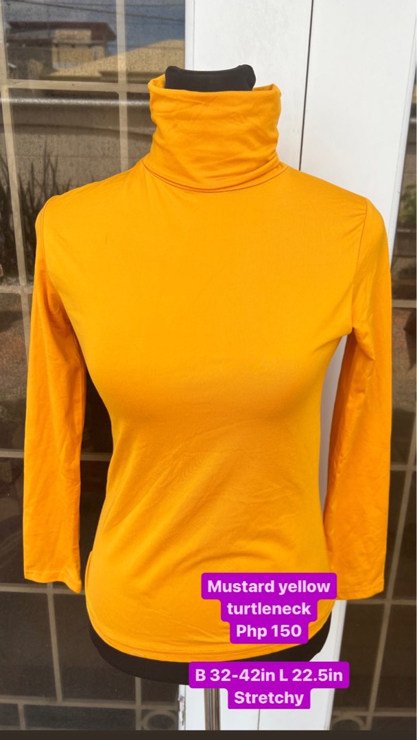Mustard yellow top, Women's Fashion, Tops, Longsleeves on Carousell