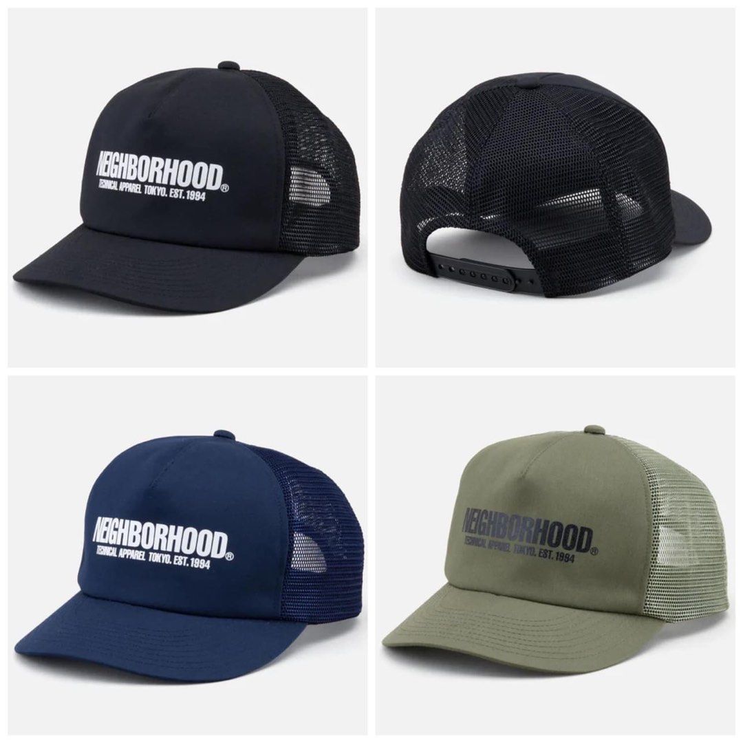 クリアランス売れ筋 NEIGHBORHOOD LOGO PRINT MESH CAP BLACK | www