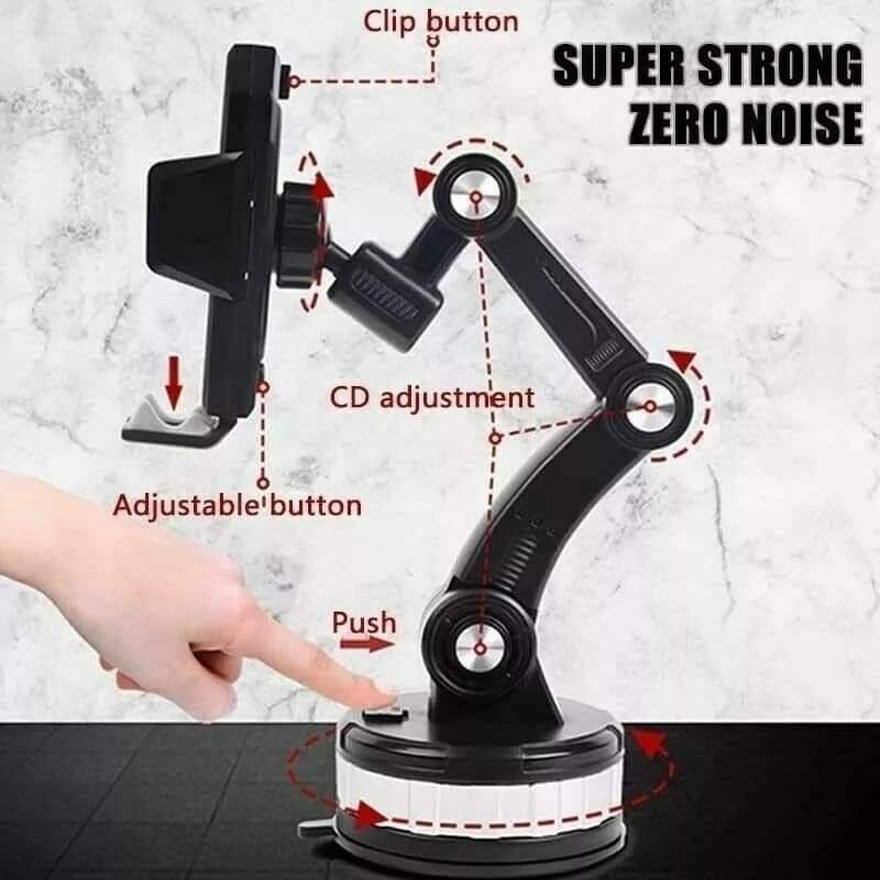 New Car Phone Holder Bracket (Category: Mounts & Holders) located in Mandaluyong City. Submitted by shopmla (Listing ID 1239533372, Image 3). Description: New Car Phone Holder Bracket Php 280. One-Button Pop-Up Suction Cup Type Adjustable 360· Rotating All angle adjustable Sf applies COD Lalamove Gcash Bpi family.