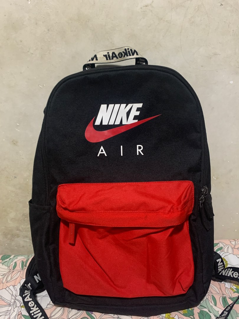 Nike air backpack new arrivals black and red