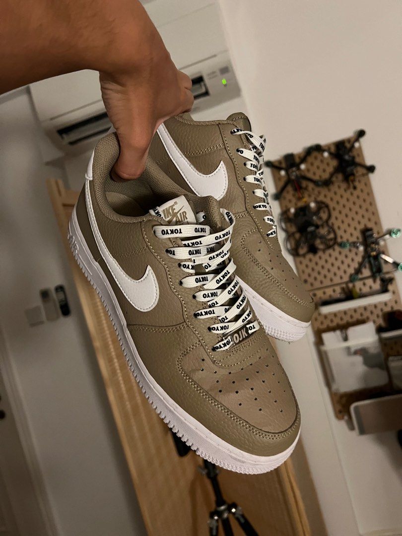 suede brown air forces