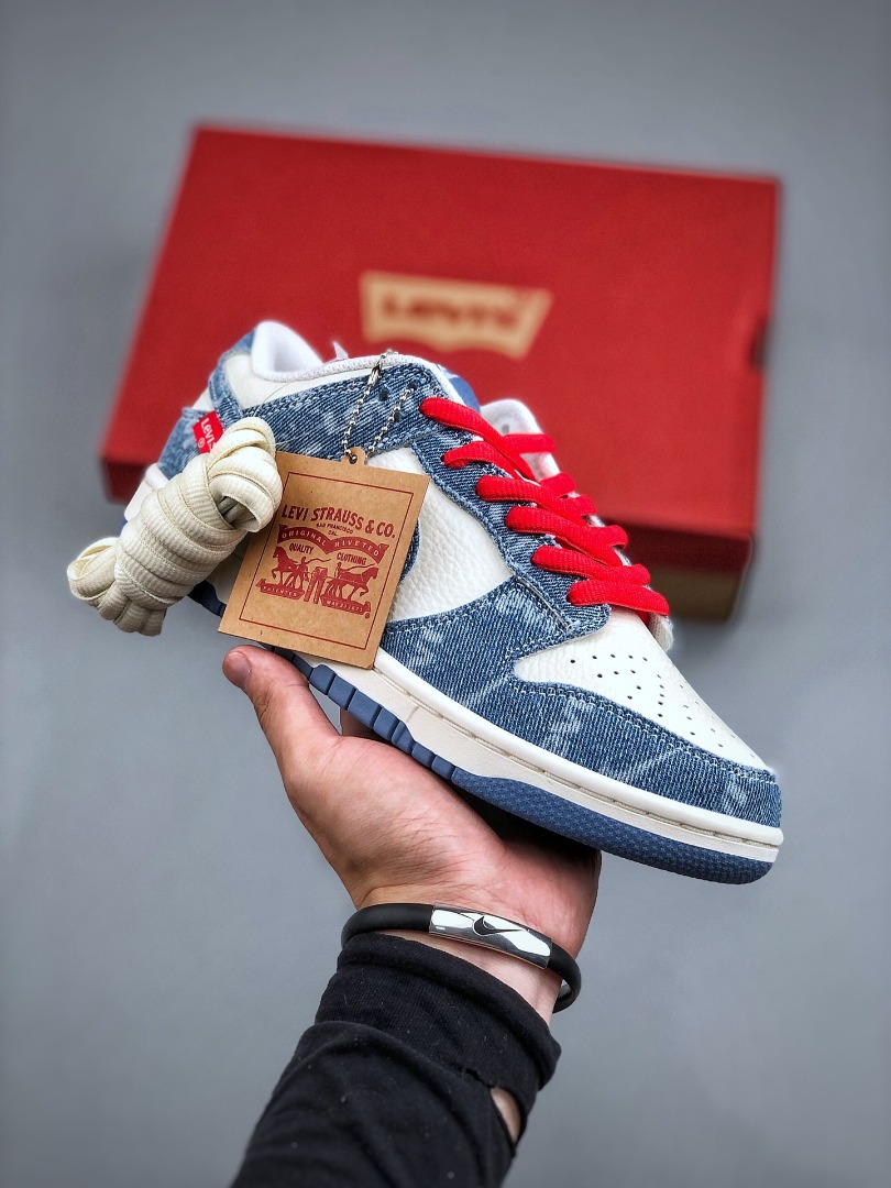 Nike dunk sb deals low levis blue denim