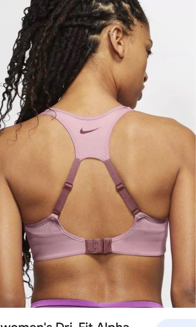 Nike Women Dri-Fit Alpha High Support Pink Sport Bra, Women's