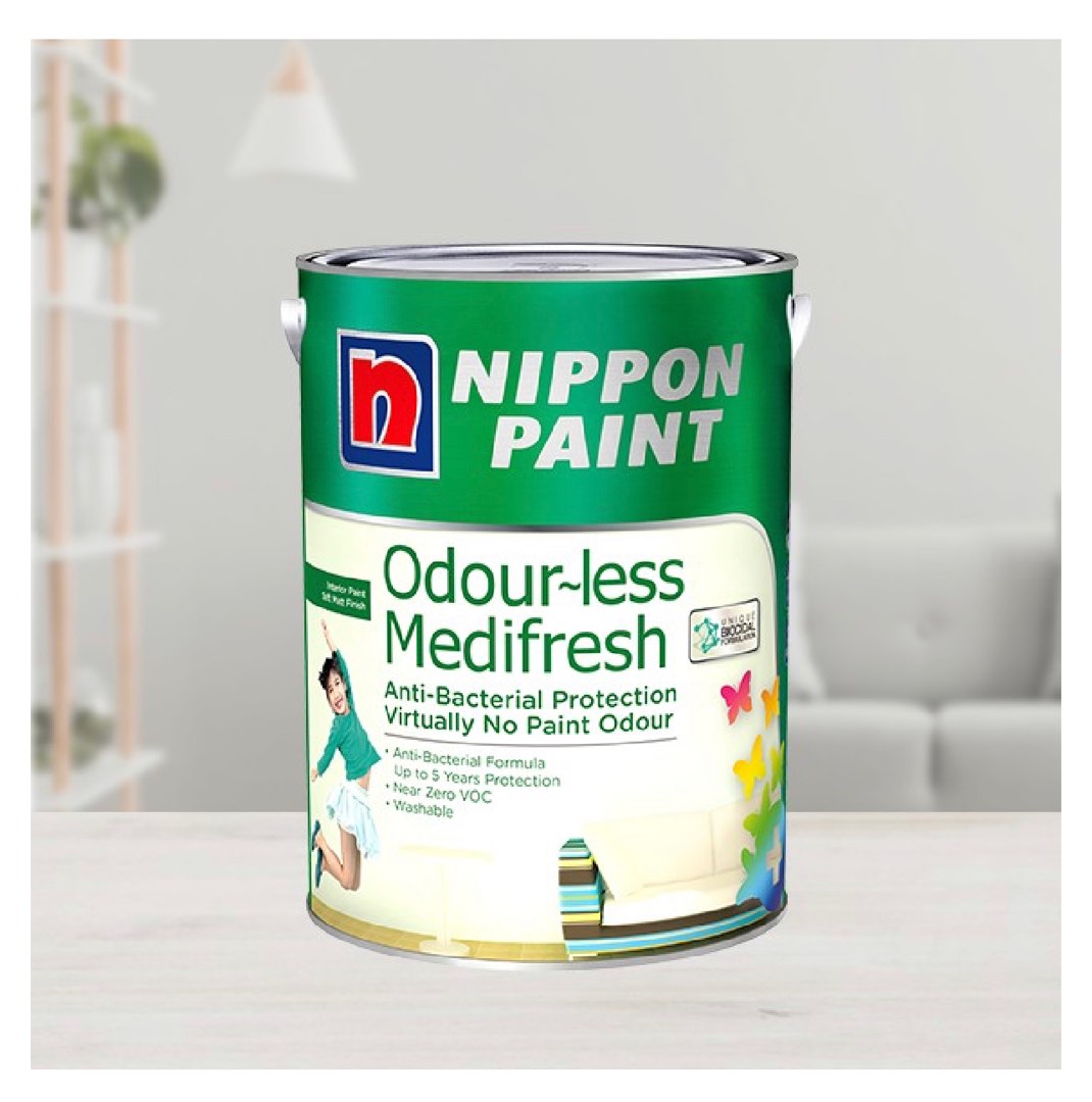 Nippon Paint Odourless Medifresh Premium White, Furniture & Home