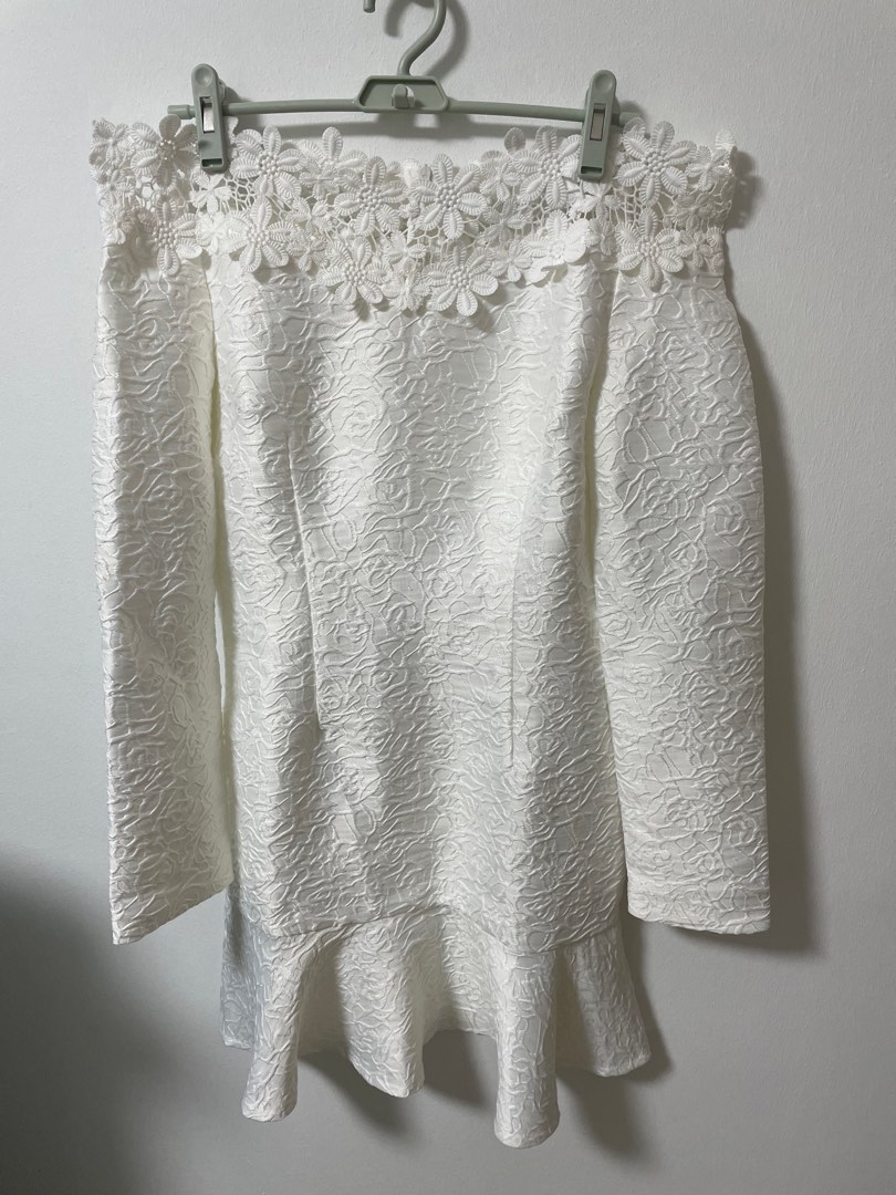 Mossman mood swing dress outlet white