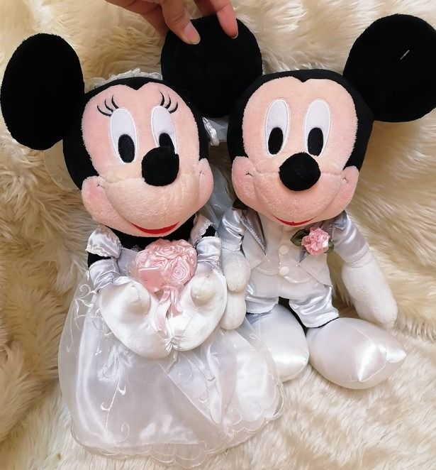 Mickey and cheap minnie wedding plush