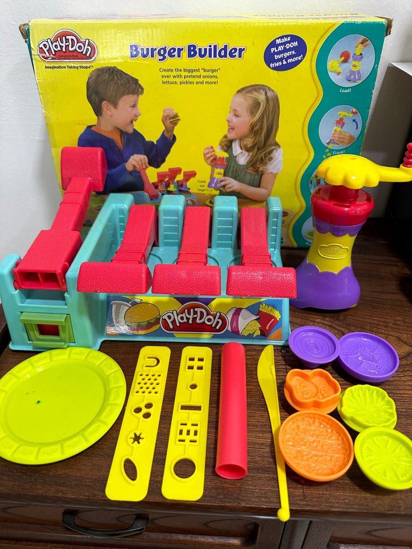 Original Play Doh from Hasbro Burger builder, Babies & Kids, Baby