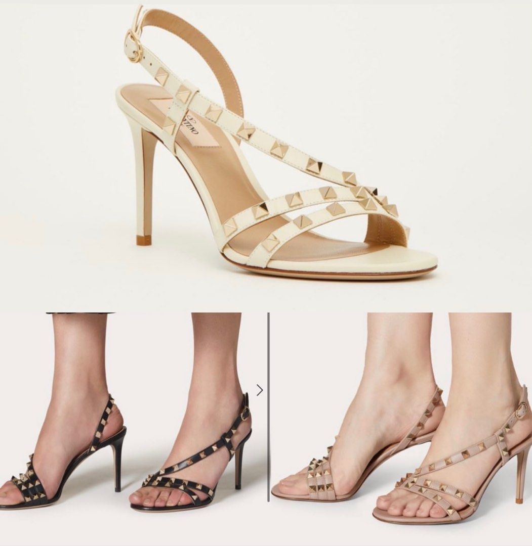 med uret salvie Den sandsynlige Outlet] Valentino Garavani rockstud heeled sandals, Women's Fashion,  Footwear, Heels on Carousell