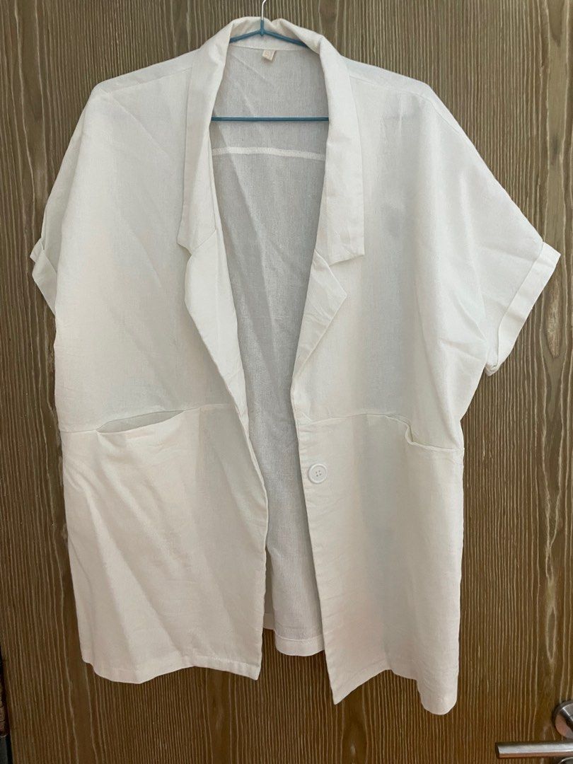White short sleeve deals jacket