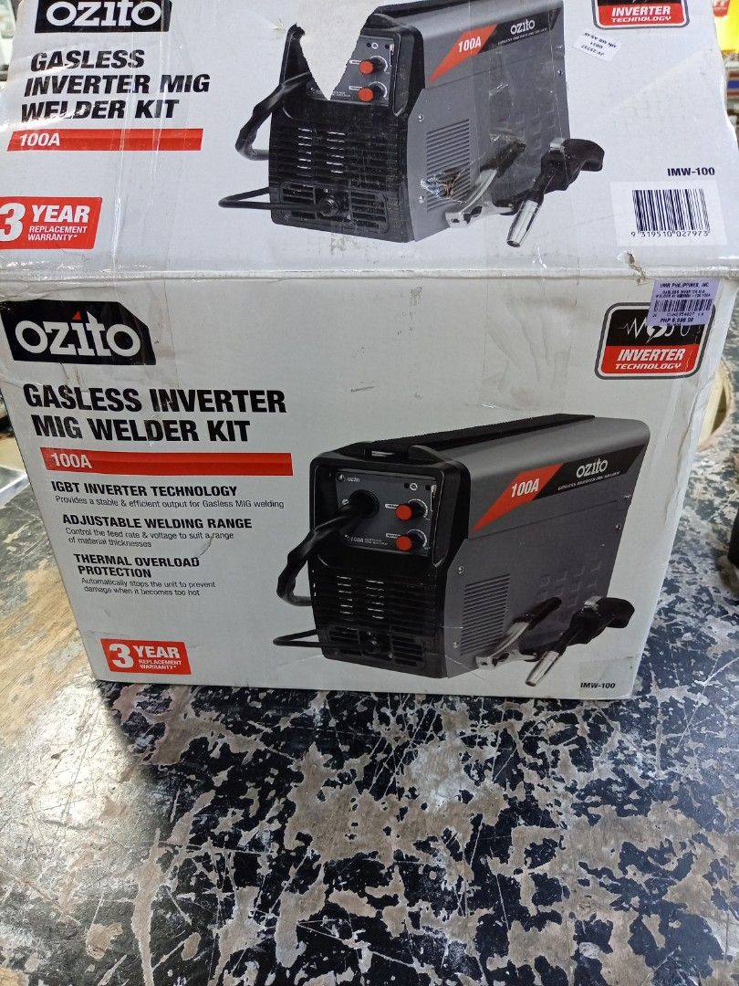 Ozito gasless inverter mig welding kit on Carousell