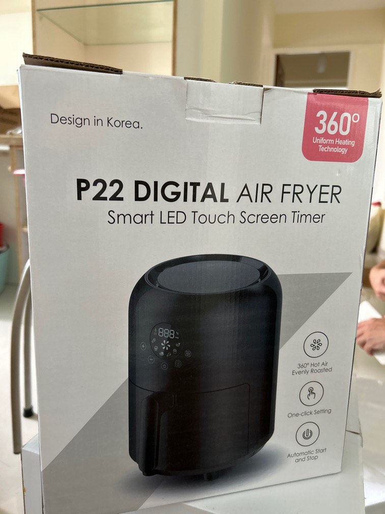 P22 Digital air fryer, TV & Home Appliances, Kitchen Appliances, Fryers