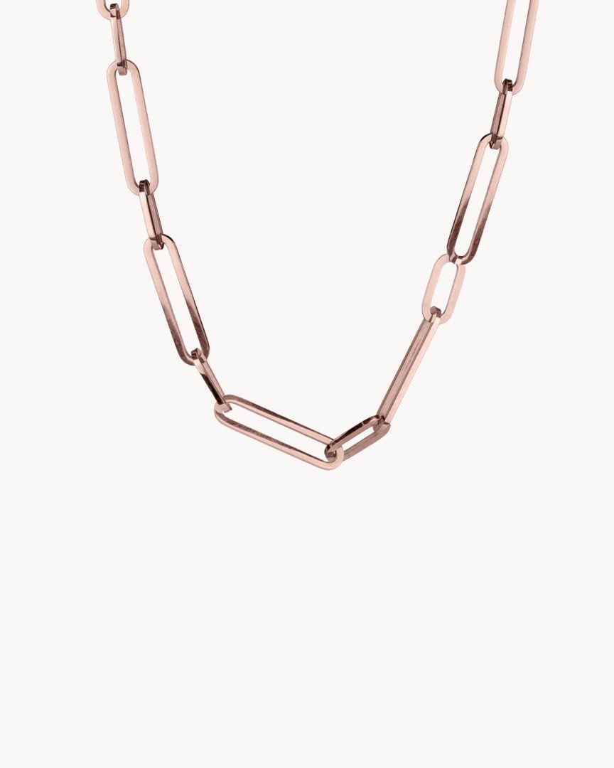 Pandora Authentic Rose long Link Cable Chain Necklace