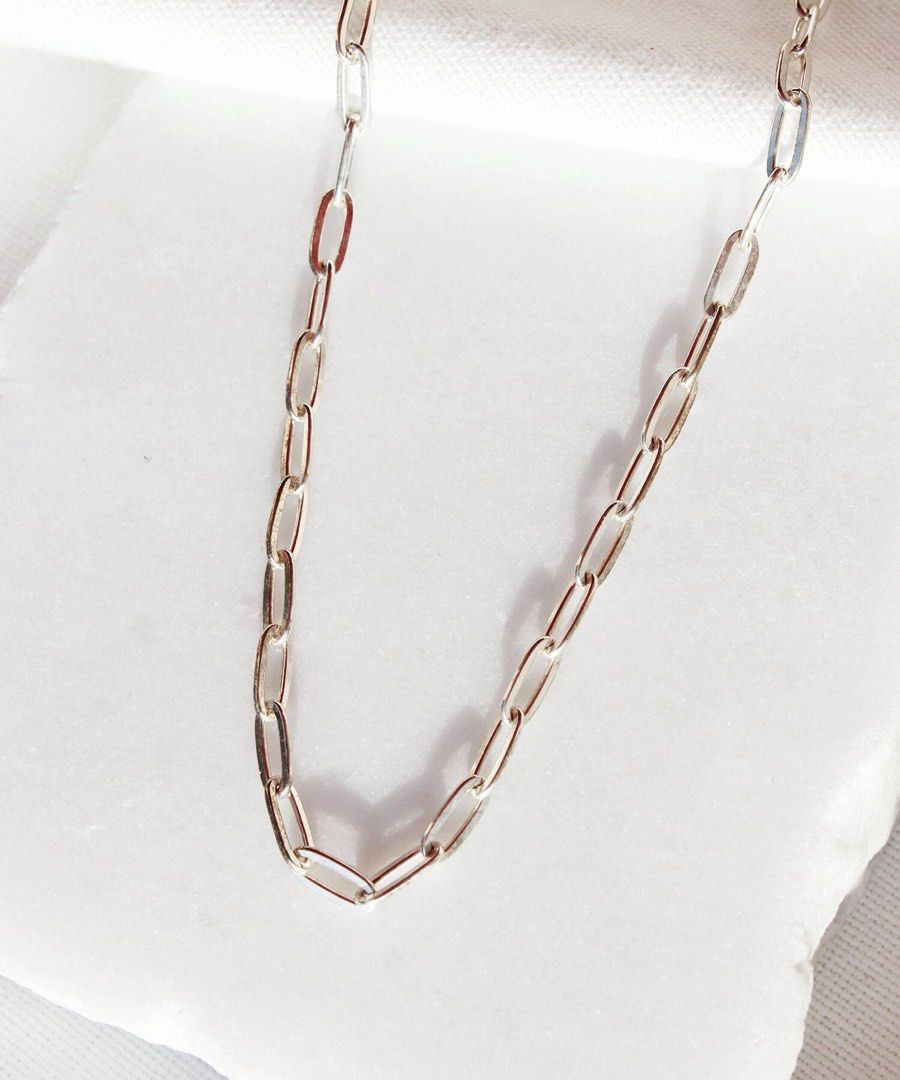Long link shop cable chain necklace