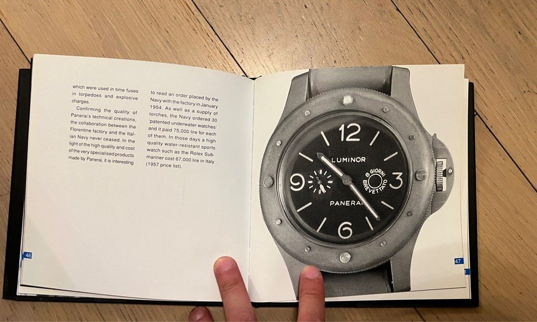 Vintage hotsell panerai book