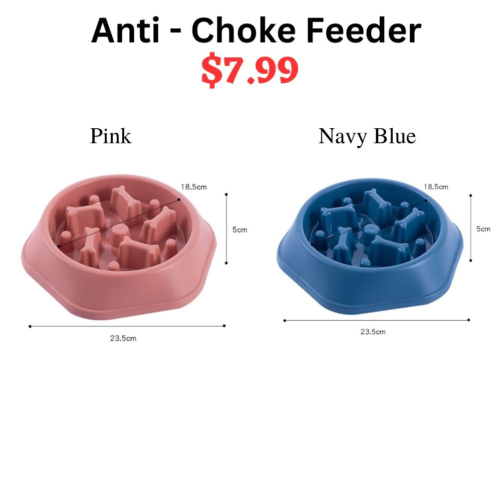 Pet Anti Choke Bowl Cat Dog Puppy Feeder Slow Eating Bowl Pet Bowl