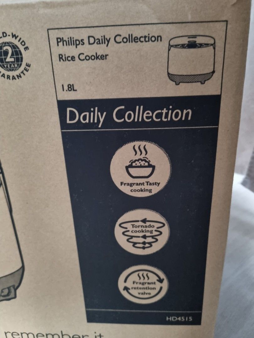 Philips Fuzzy Logic Rice Cooker 1.8l HD4515, TV & Home Appliances