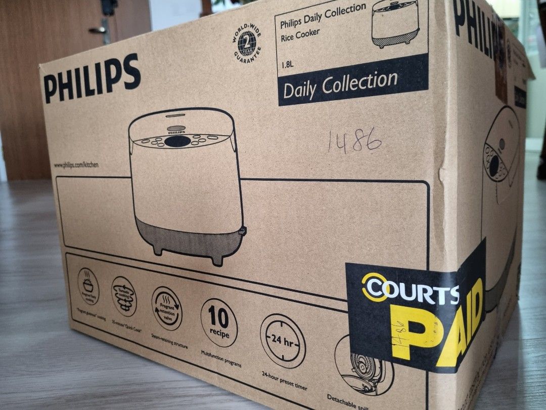 Philips Fuzzy Logic Rice Cooker 1.8l HD4515, TV & Home Appliances