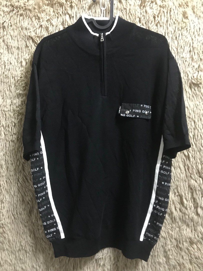 Ping Taped Logo Quarter Zip Golf Shirt on Carousell