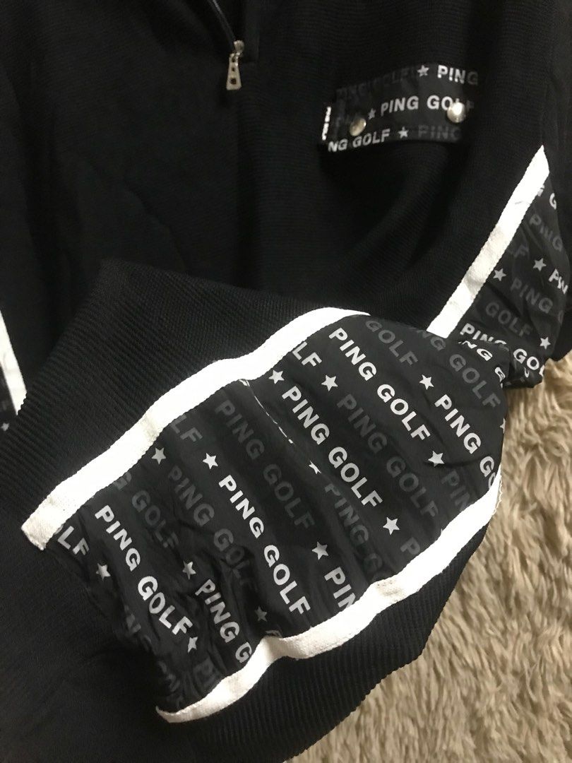 Ping Taped Logo Quarter Zip Golf Shirt on Carousell