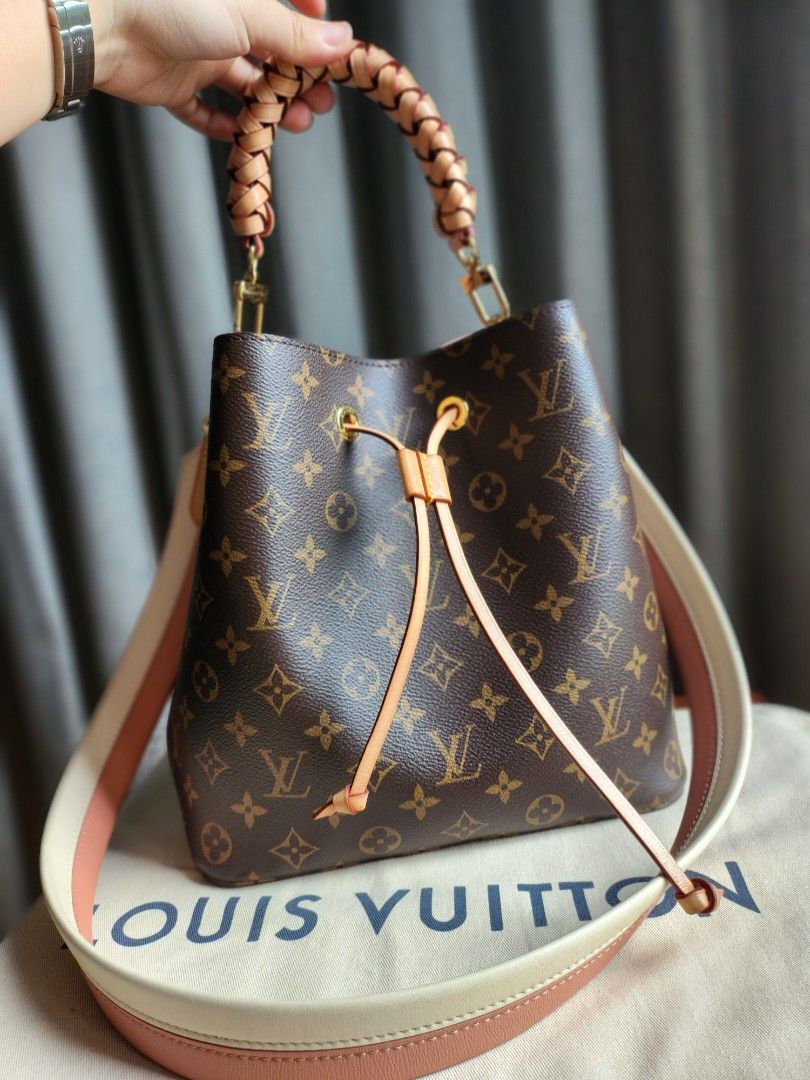 PL Louis Vuitton Neo Noe Braided Pink Bucket bag, Luxury, Bags