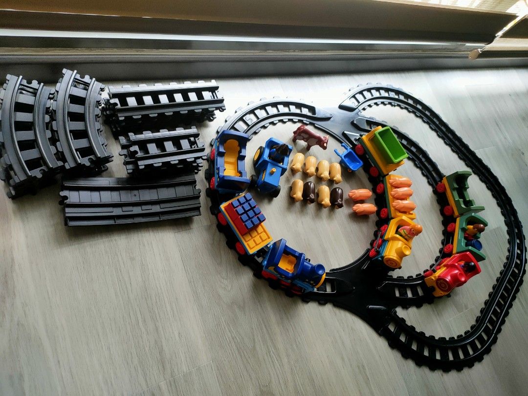 Playmobil 123 train track hot sale