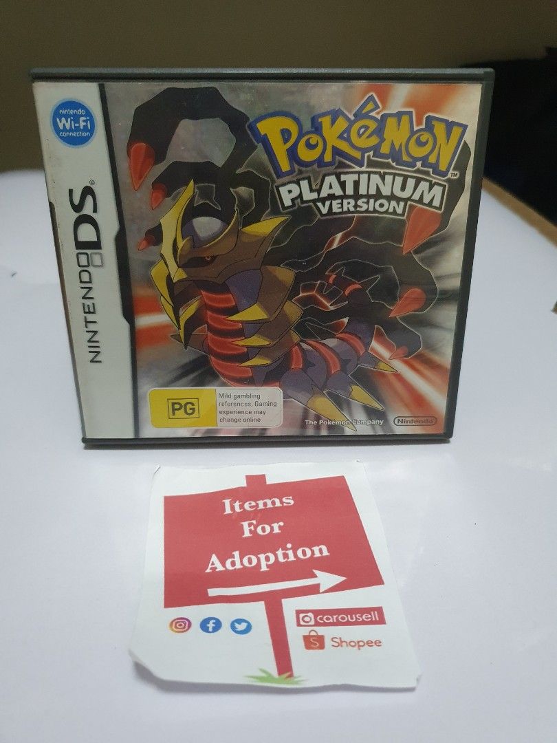 Pokemon Platinum (Nintendo DS, Aus) (Category: Nintendo) located in Quezon City. Submitted by itemsforadoption (Listing ID 1239664900, Image 1). Description: Rfs: Its 2023! Happy New Year! Hoping you have a good year ahead of you! If you have questions feel free to send a message. Though I'll most likely be able to reply from 10am to 8pm. Please be patient and understanding. Decluttering games and items that I've picked up or for friends and fami