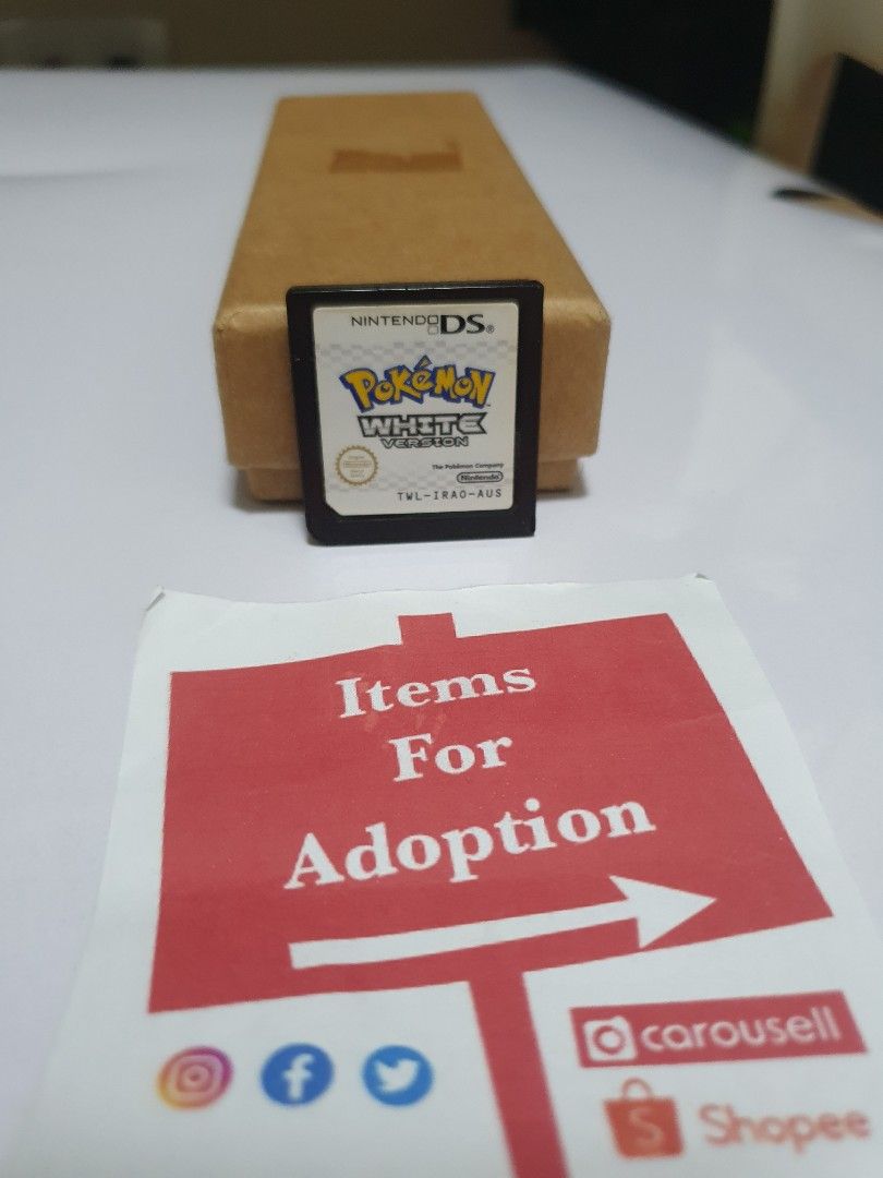 Pokemon White (Nintendo DS, Aus) (Category: Nintendo) located in Quezon City. Submitted by itemsforadoption (Listing ID 1239665461, Image 1). Description: Rfs: Its 2023! Happy New Year! Hoping you have a good year ahead of you! If you have questions feel free to send a message. Though I'll most likely be able to reply from 10am to 8pm. Please be patient and understanding. Decluttering games and items that I've picked up or for friends and family.