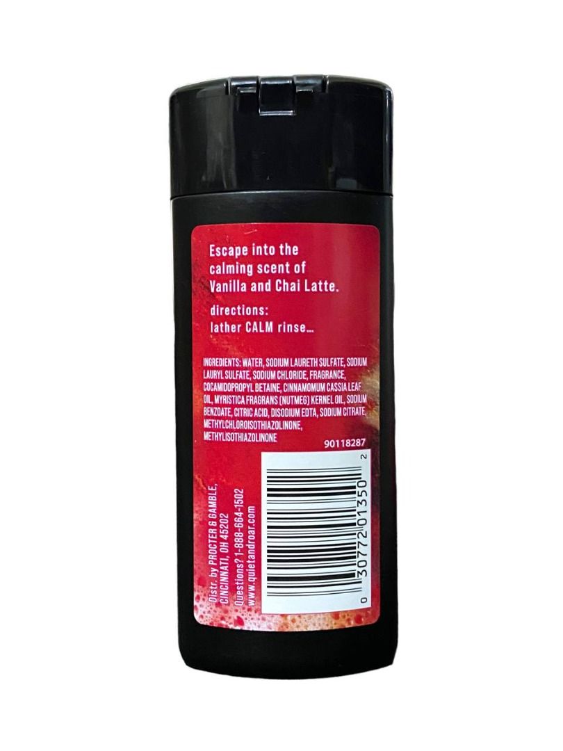 Quiet & Roar Limited Edition Body Wash Vanilla & Chai Latte 89mL