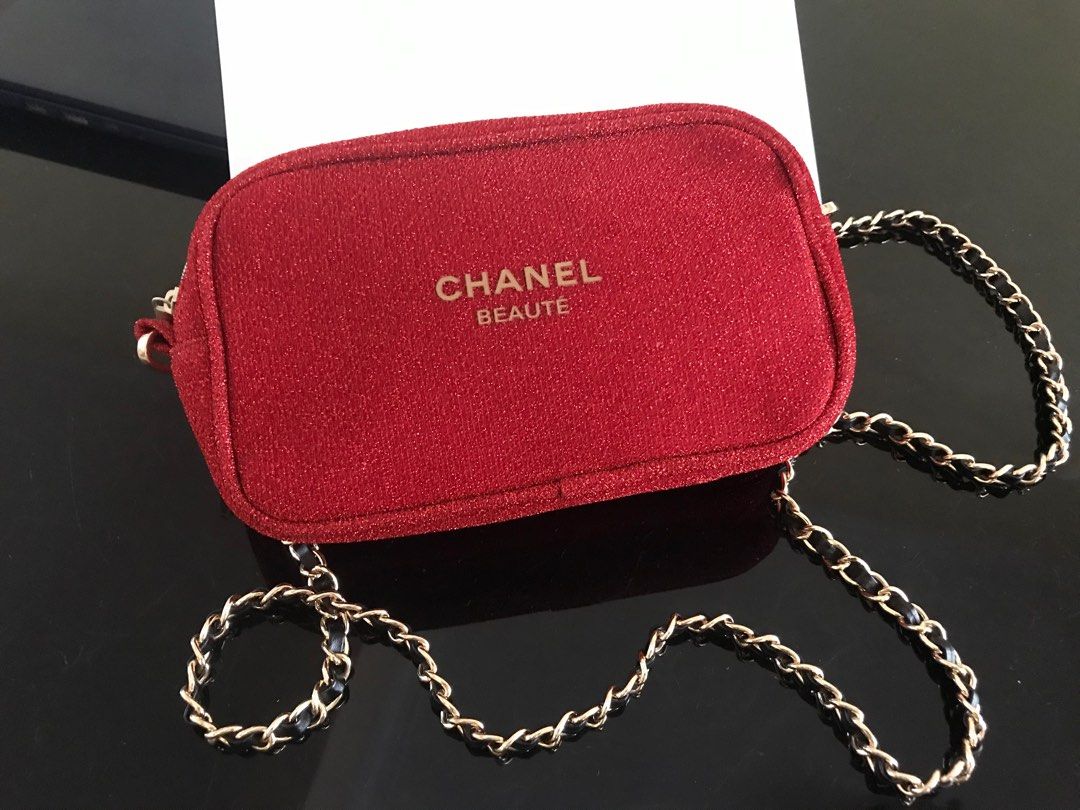 Authentic Discounts - Sale❗ Chanel makeup sling bag with coin purse Php  8,500