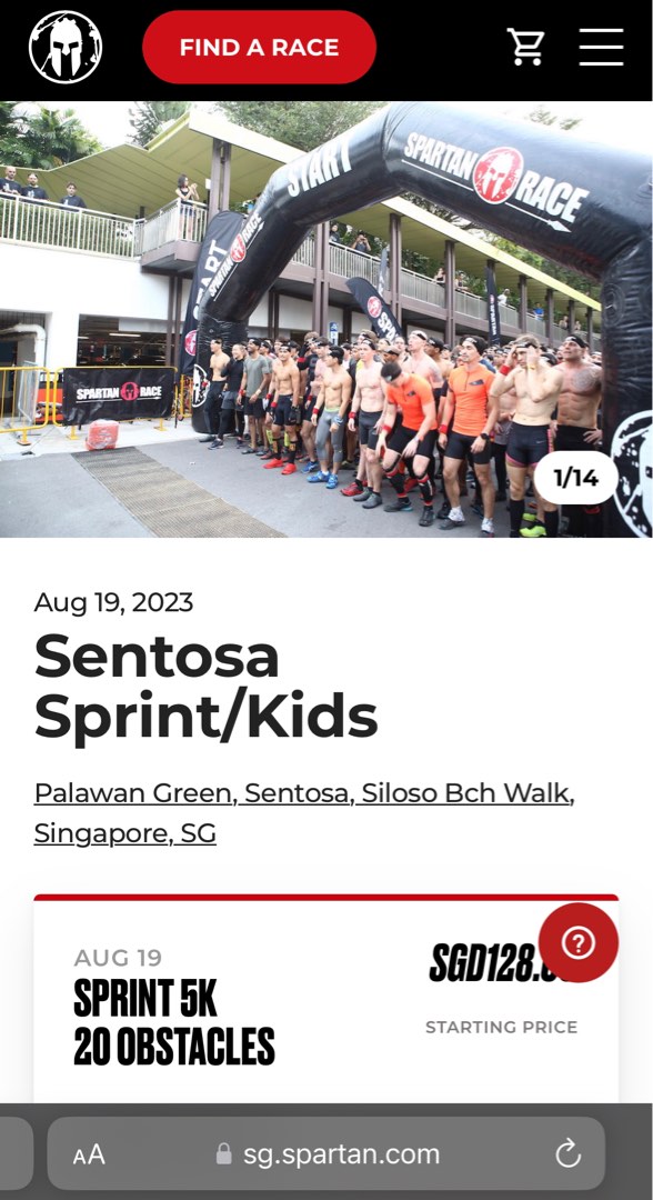 Relocation / Moveout Deal Spartan Race Singapore Sentosa (19Aug