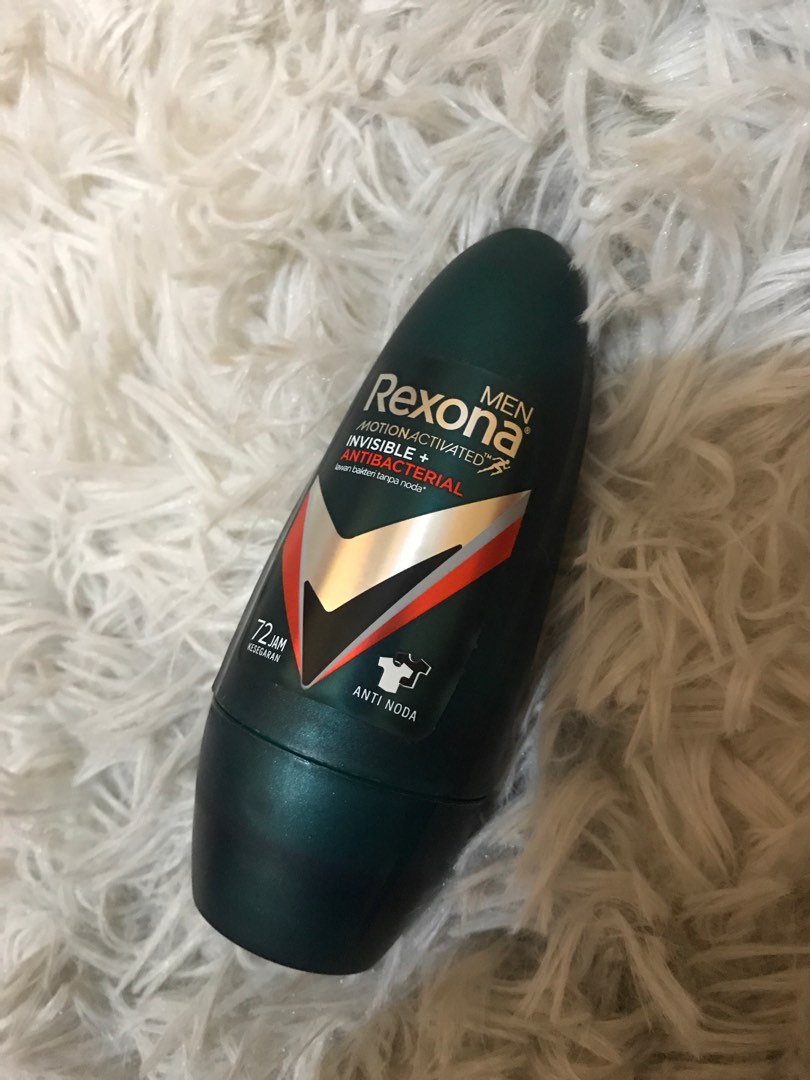 Rexona Men Deodorant Roll On Antiperspirant Invisible + Antibacterial ...