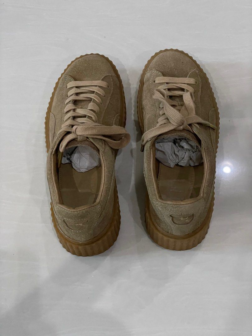 Rihanna's Fenty Puma x Womens Suede Creepers Star (Brown), Women's Fashion,  Footwear, Sneakers on Carousell