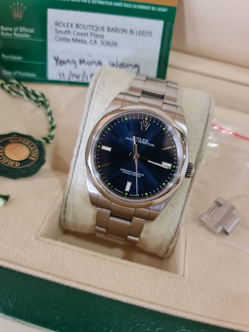 Rolex Oyster Perpetual 39 Blue
