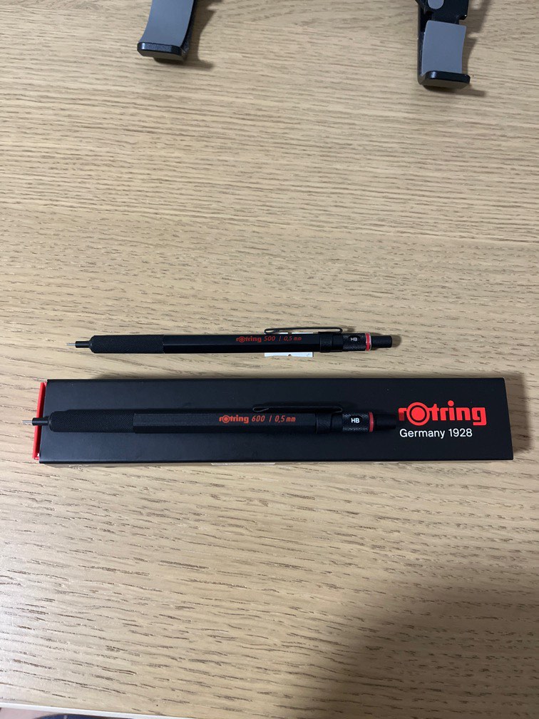 Rotring 600 mechanical pencil and Rotring 500 mechanical pencils