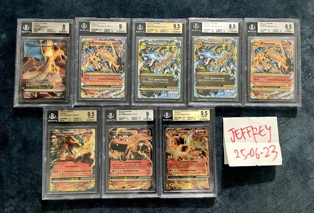 Russian Charizard Set - Pokemon TCG, Hobbies & Toys, Toys & Games on  Carousell