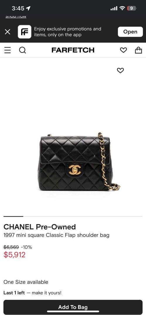 Sale Authentic Chanel Mini Square Classic Flap, Luxury, Bags & Wallets on  Carousell