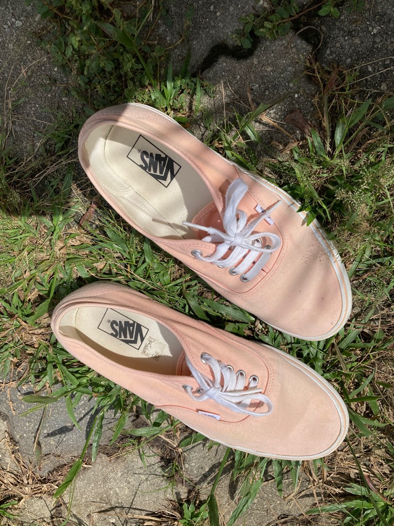 Salmon Pink Vans Authentic 9 UK 10 US