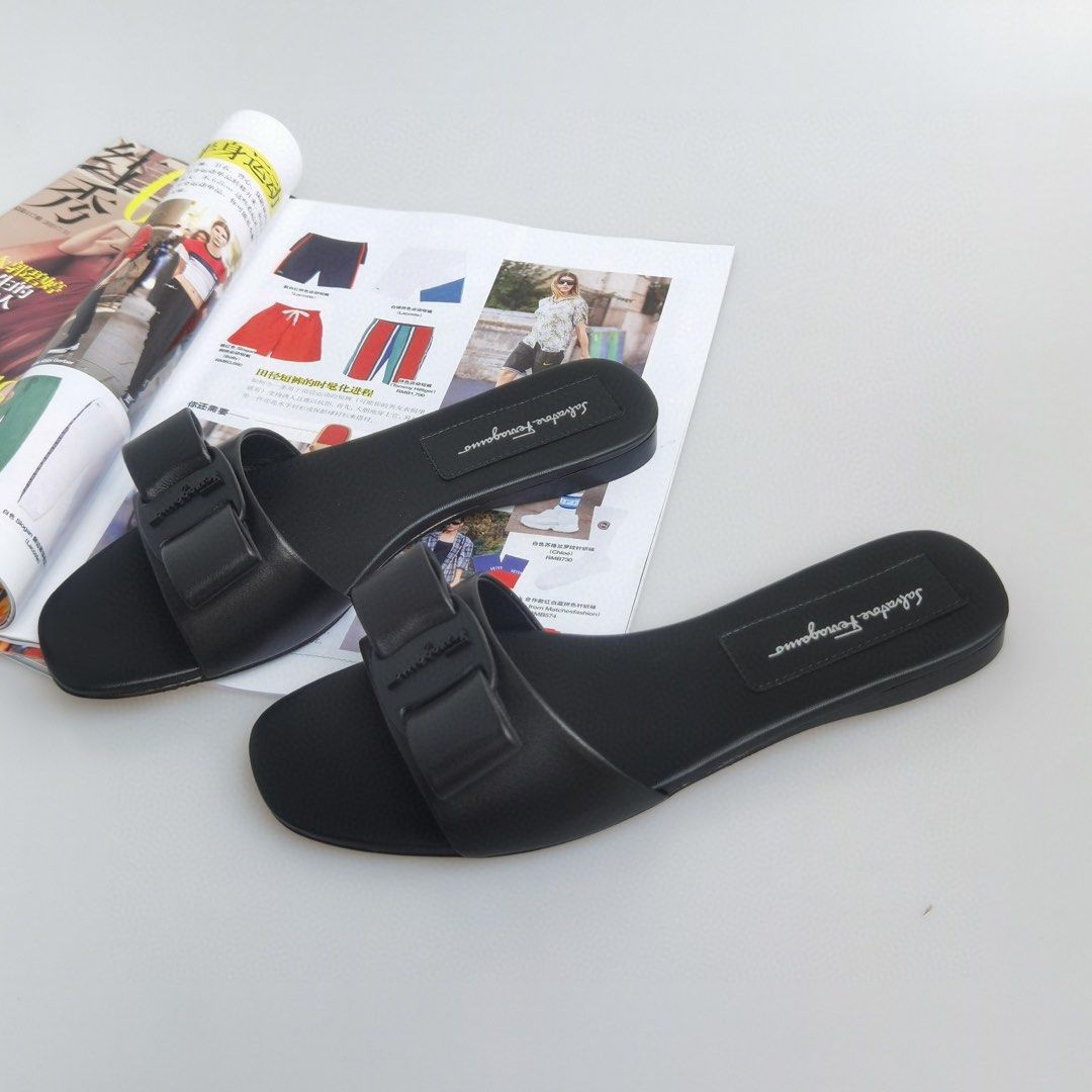 Salvatore Ferragamo, the iconic Vara bow flat sandals and