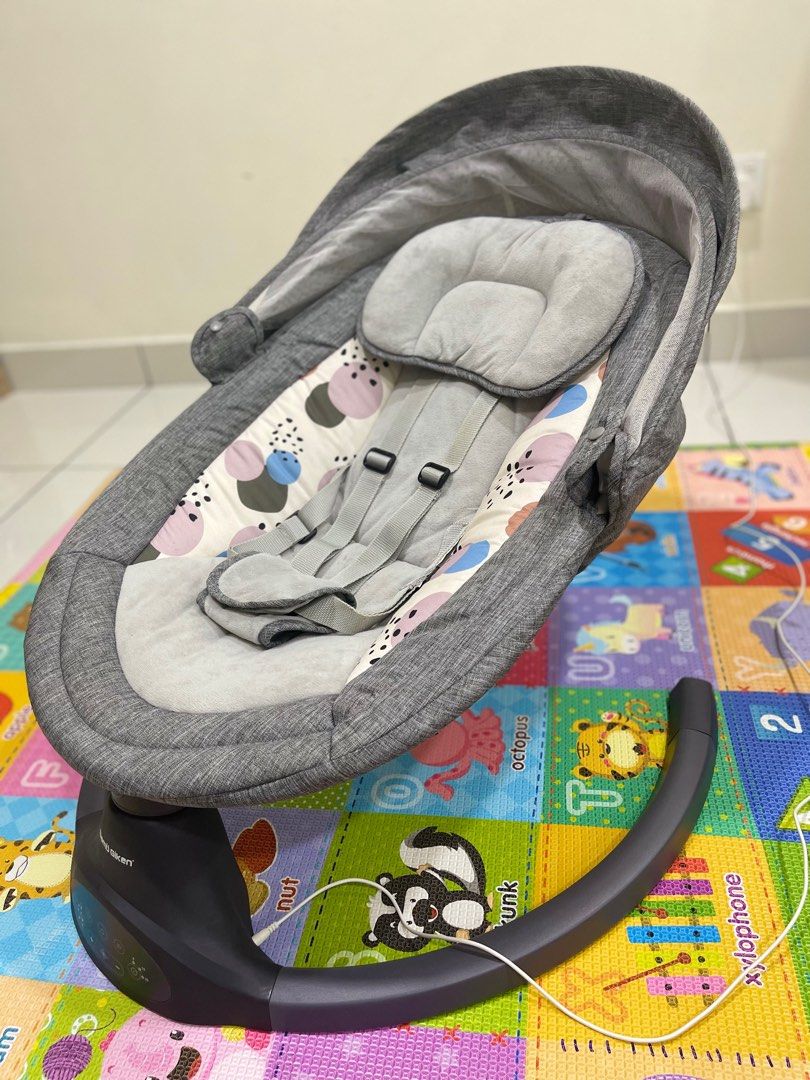 [SAMU GIKEN] BABY ELECTRIC AUTO CRADLE SWING CHAIR WITH MUSIC, MODEL ...