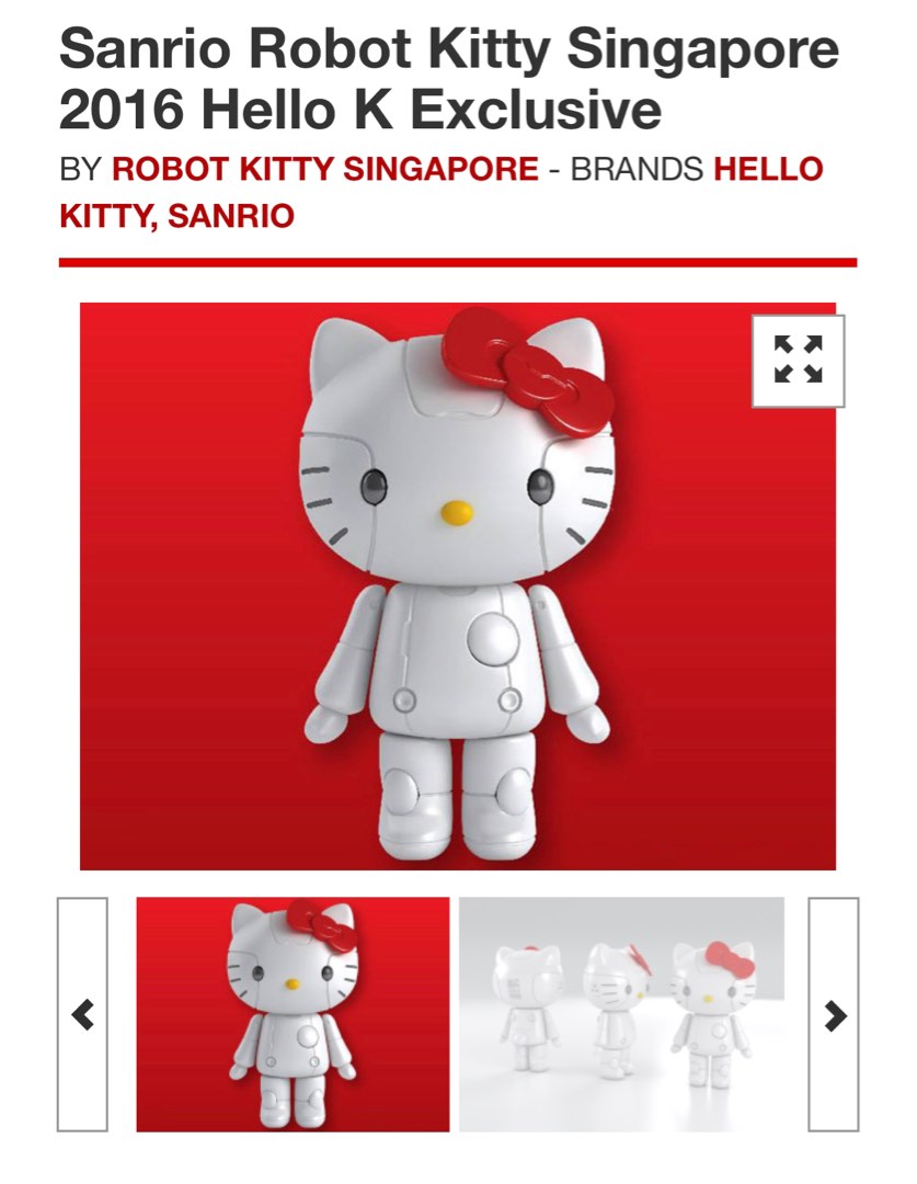 Sanrio Robot Hello Kitty Singapore 2016 Exclusive, Hobbies & Toys, Toys
