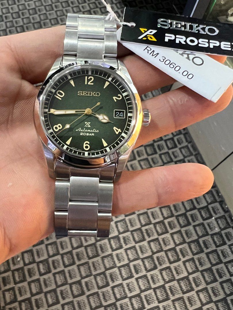 SEIKO Prospex Alpinist Automatic Green Dial Watch SPB155J1